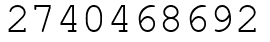 Число 2740468692.
