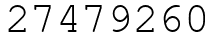 Число 27479260.