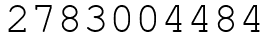 Число 2783004484.