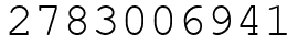 Число 2783006941.