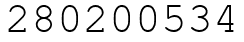 Число 280200534.