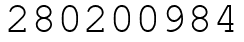 Число 280200984.