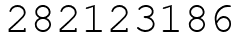 Число 282123186.