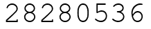 Число 28280536.