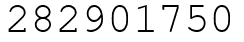Число 282901750.