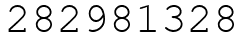 Число 282981328.