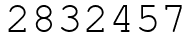 Число 2832457.