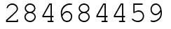 Число 284684459.