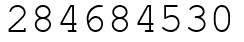 Число 284684530.