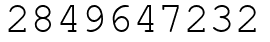 Число 2849647232.