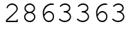 Число 2863363.