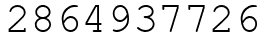 Число 2864937726.