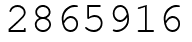 Число 2865916.