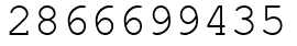 Число 2866699435.