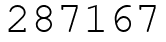Число 287167.