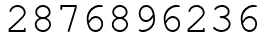 Число 2876896236.