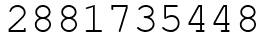 Число 2881735448.