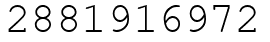 Число 2881916972.