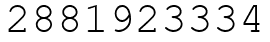 Число 2881923334.