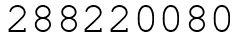 Число 288220080.