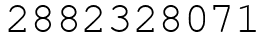 Число 2882328071.