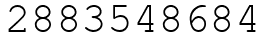 Число 2883548684.