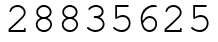 Число 28835625.