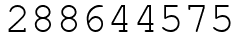 Число 288644575.