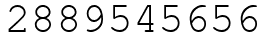 Число 2889545656.