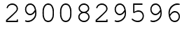 Число 2900829596.