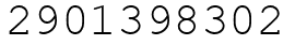 Число 2901398302.