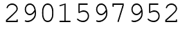 Число 2901597952.