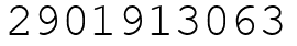 Число 2901913063.
