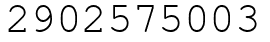 Число 2902575003.