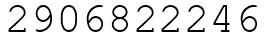 Число 2906822246.