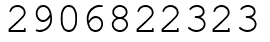 Число 2906822323.