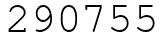 Число 290755.