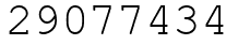 Число 29077434.