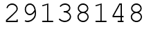 Число 29138148.