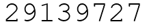 Число 29139727.