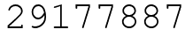 Число 29177887.