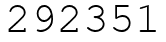 Число 292351.