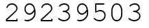 Число 29239503.