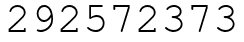 Число 292572373.