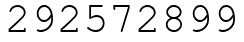 Число 292572899.
