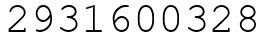 Число 2931600328.