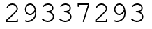 Число 29337293.