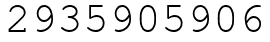 Число 2935905906.