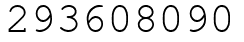 Число 293608090.