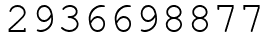 Число 2936698877.
